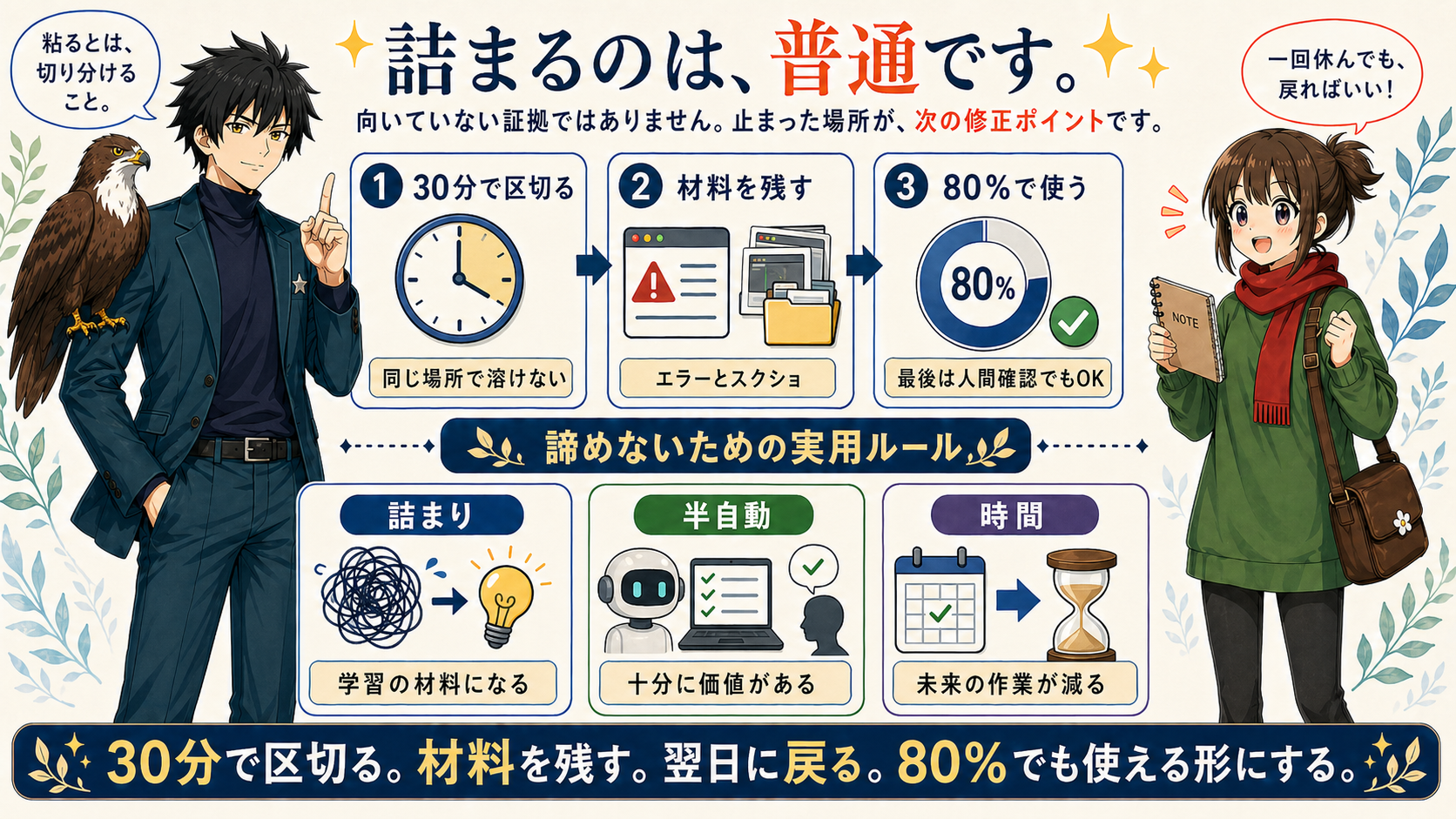 詰まっても諦めないためのルール