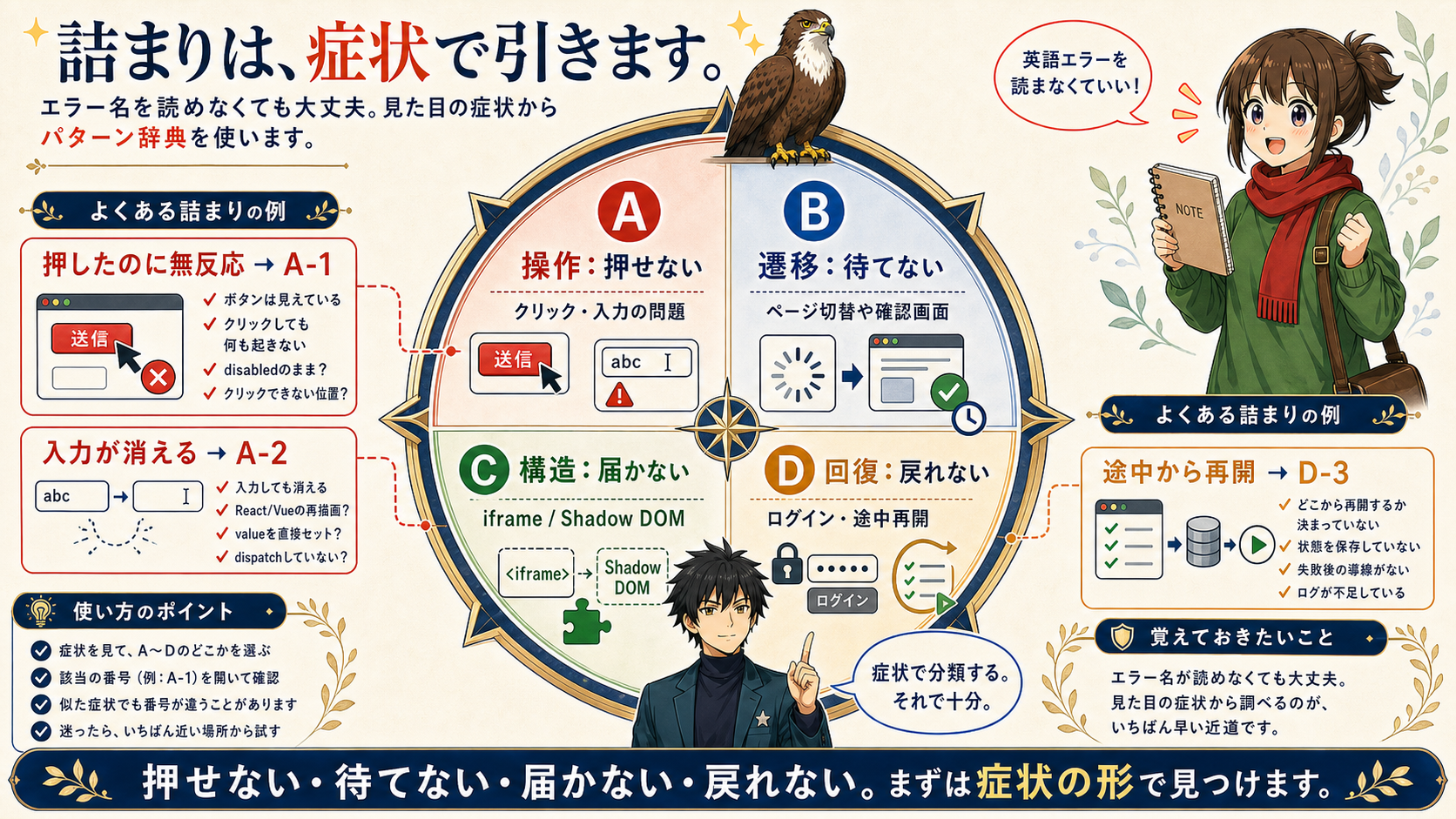 詰まりを症状で引くパターン辞典