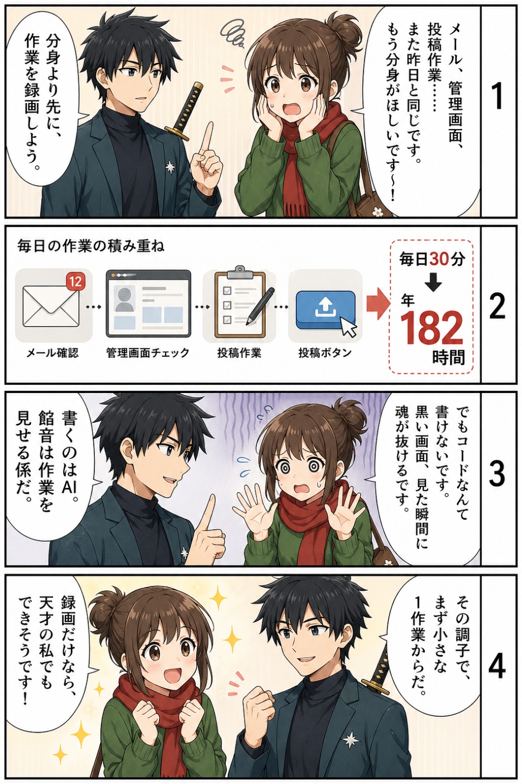 導入漫画（一般的なイントロ）
