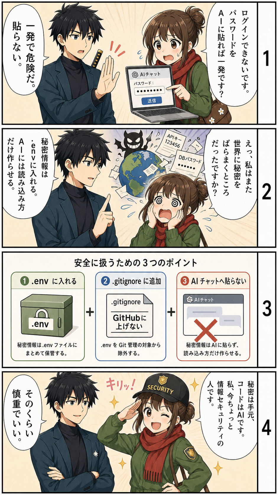 .envファイルで秘密情報を管理することについて