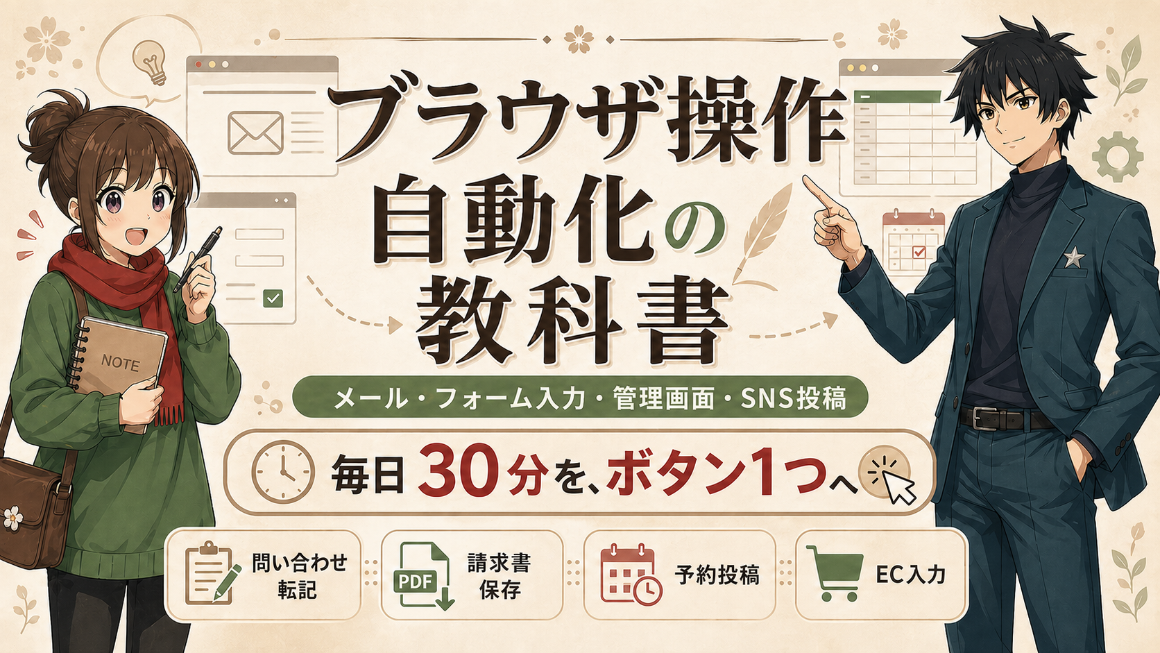 ブラウザ操作自動化の教科書